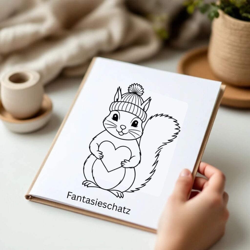 Eichhörnchen Karl Ausmalbild